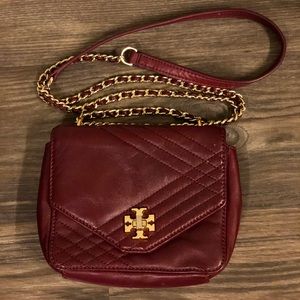 Tory Burch Burgundy Crossbody Bag